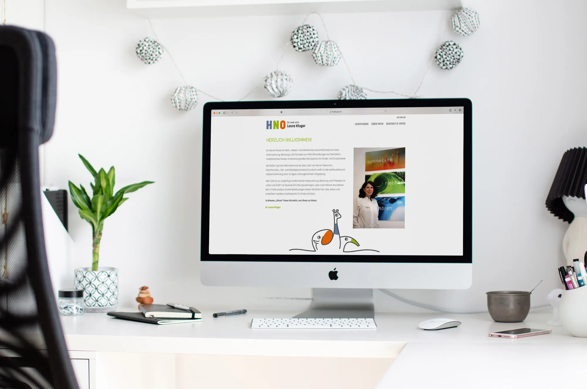 Portfolio: HNO Kluger Website Portfolio: HNO Kluger Website Desktop Ansicht