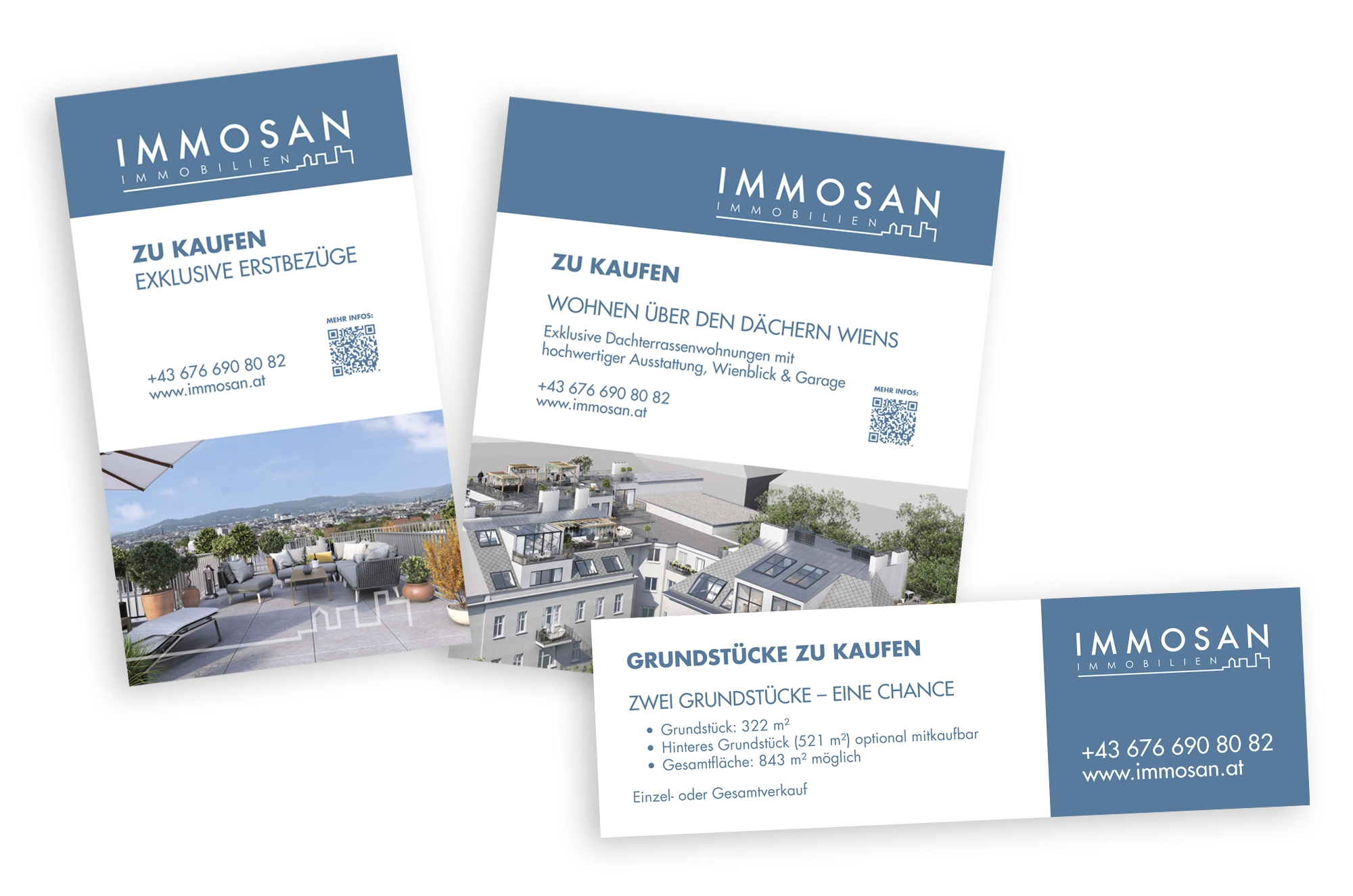 Portfolio: Immosan Schaufesnterbeklebungen & Banner