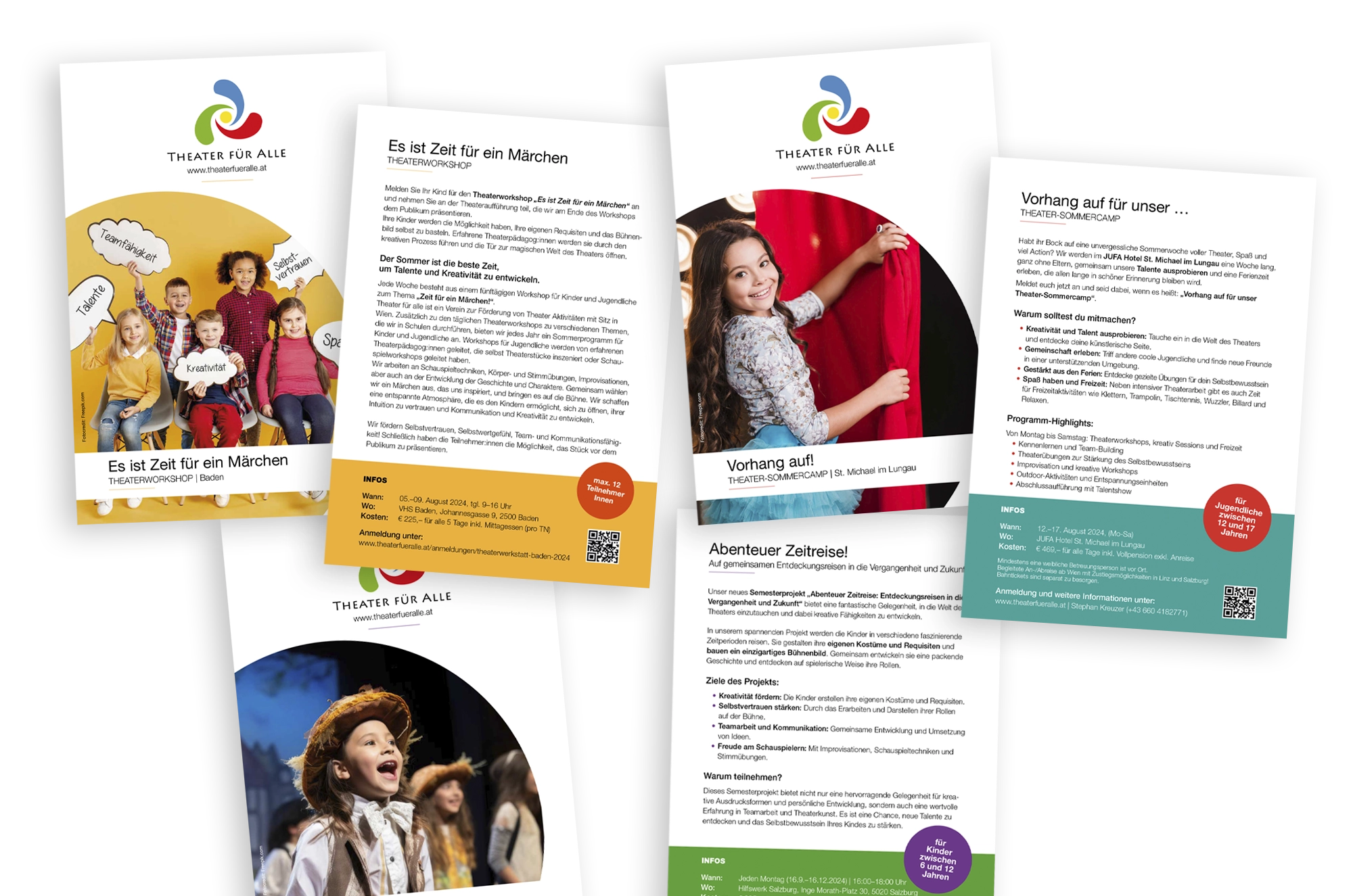 Portfolio: Theater für Alle divere Flyer Portfolio: Theater für Alle divere Workshop Flyer